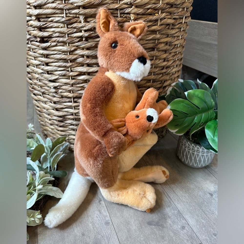 Rare Walt Disney Company Kangaroo & Roo Plush Large Stuffed Animal